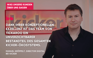 Tickaroo & kicker: Deutschlands Sport-App #1 entwickeln und den digitalen Erfolg vorantreiben