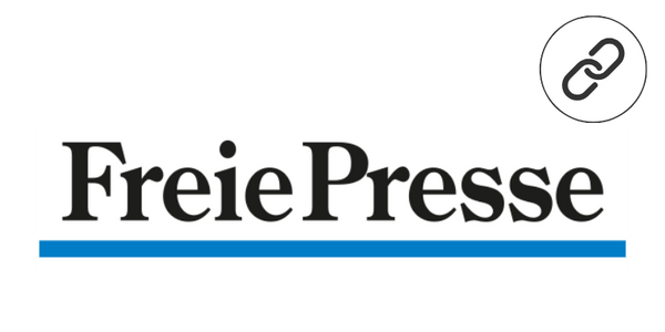 Freie Presse Logo with a link to the blog post