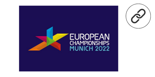 european championships munich 2022 logo with a link to the blog post